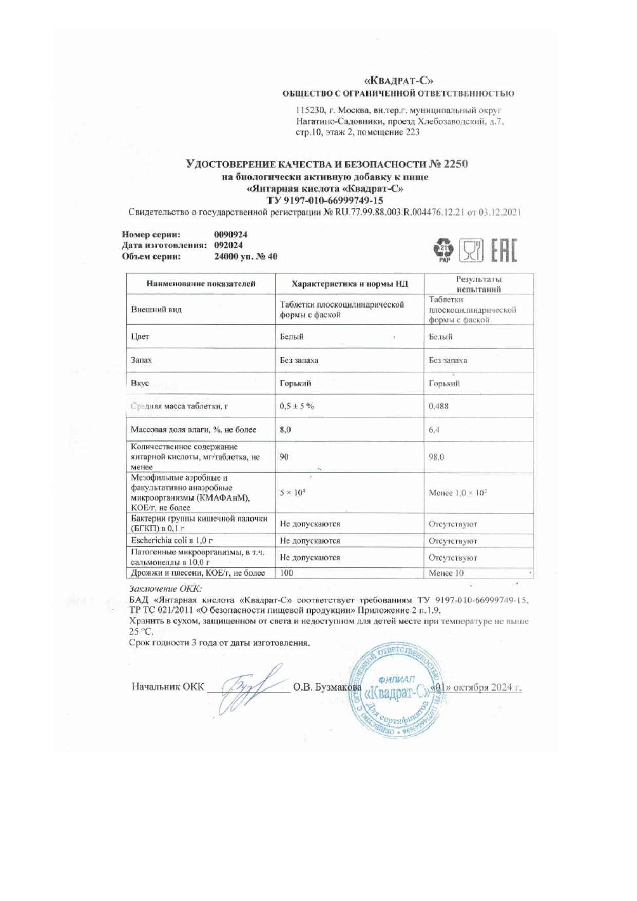Паспорт №092024